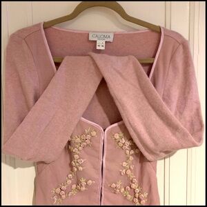 CALOMA LUXURY DESIGNER MADE IN ITALY angora/mohair wool sweater PRICE FIRM !!